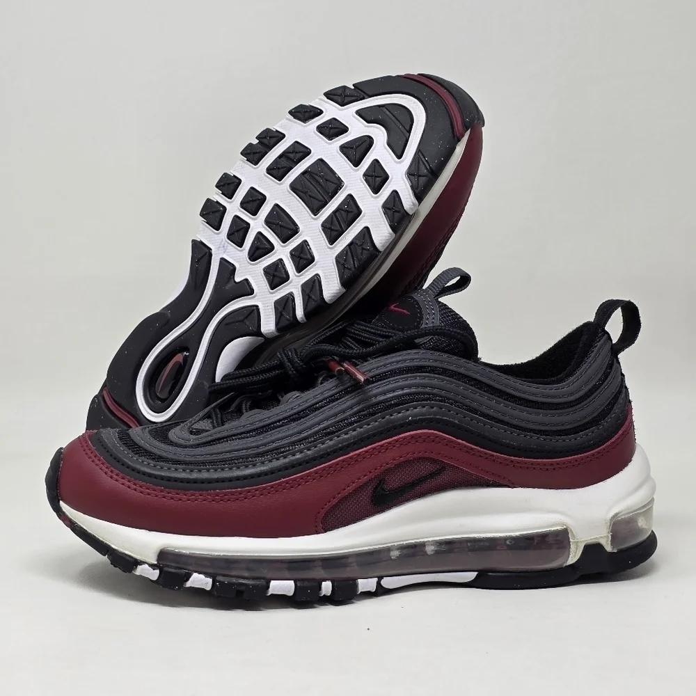Nike Air Max 97 Team Red Antracite Black Shoes 921522-600 Size 4Y/Women's 5.5
